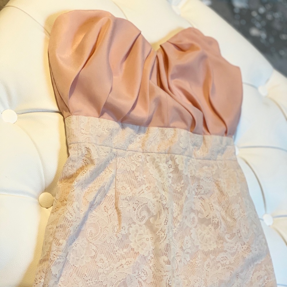 ASOS Bandeau Playsuit with Lace Knicker Shorts